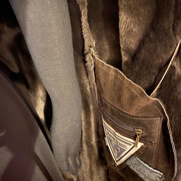 Marvin Richards Dark brown long coat Sz M - Picture 7 of 16